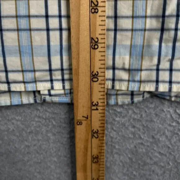 Nautica Cool Breeze Blue Plaid Shirt Pocket Button Up Long Sleeve Mens New NWT - Picture 11 of 13